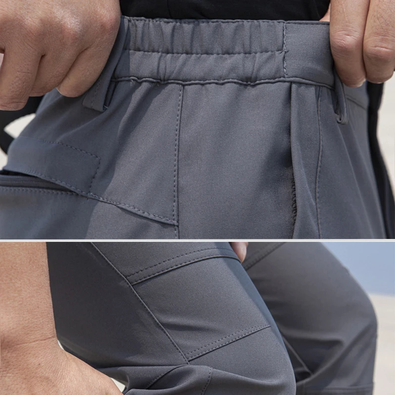Nuevos pantalones tácticos de otoño para hombre, pantalones Cargo informales, pantalones de trabajo, impermeables, resistentes al desgaste, para senderismo al aire libre, pantalones para correr para hombre - imagen 5