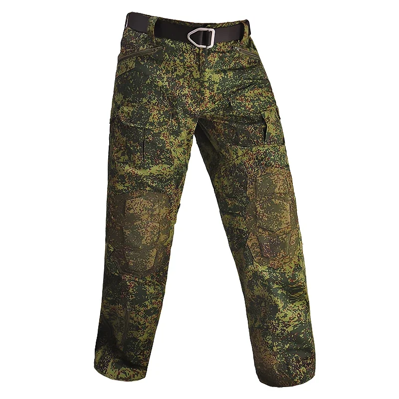 HAN WILD-Pantalones tácticos de camuflaje de algodón para hombres, ropa de escalada de Airsoft, ropa de caza, pantalones de combate Softair, pantalones de senderismo Ghillie - imagen 3