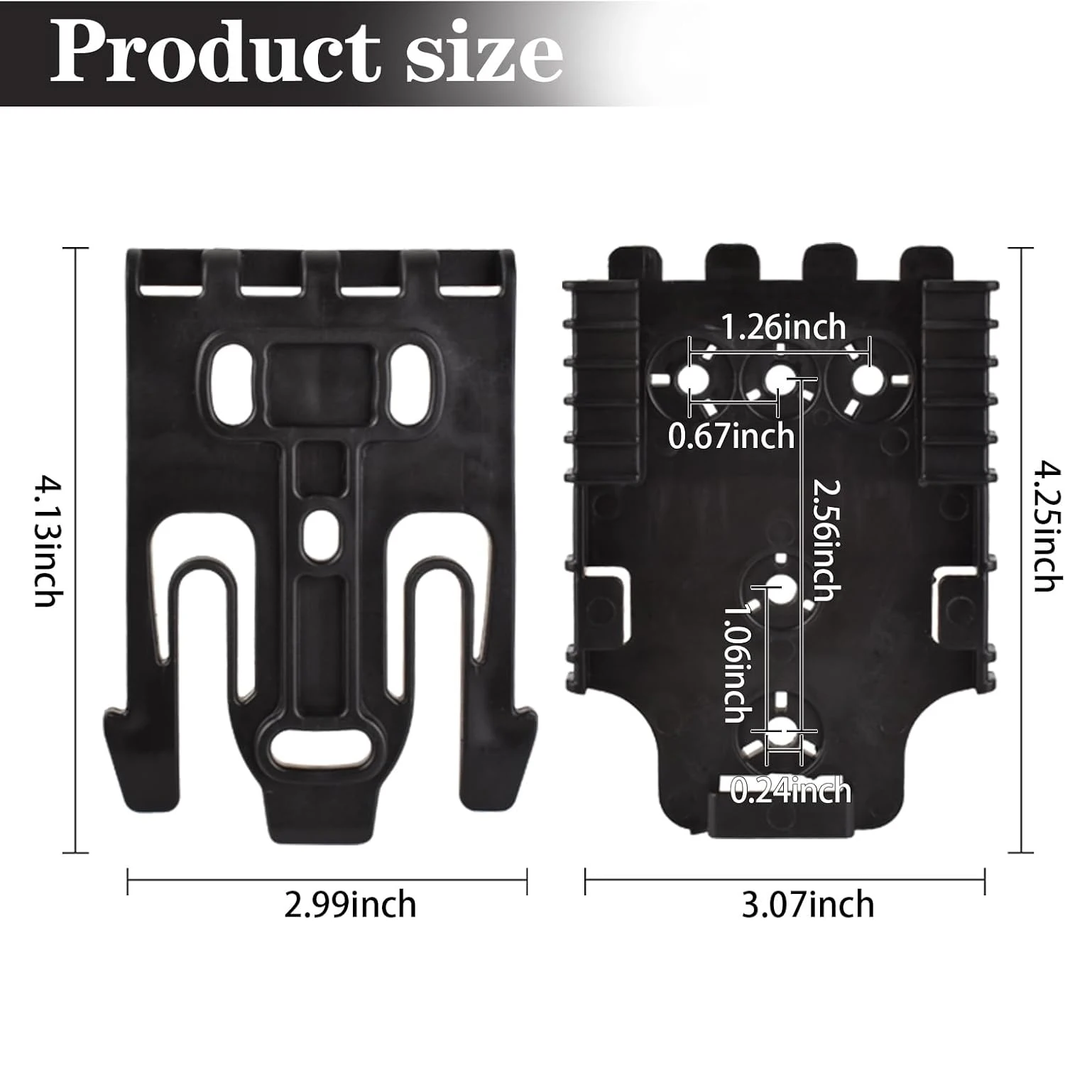 Kit QLS de 5 uds., sistema de bloqueo rápido, accesorio de plataforma de placa receptora QLS para funda de servicio, bloqueo, conectar funda de pierna caída - imagen 4