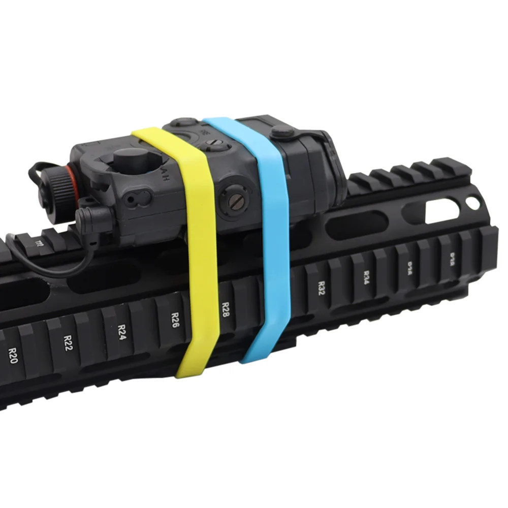 VULPO-Anillo de goma elástico táctico Airsoft, banda de goma de encuadernación multifuncional para Rifle Airsoft, accesorios de caza, 4 unidades por lote - imagen 5