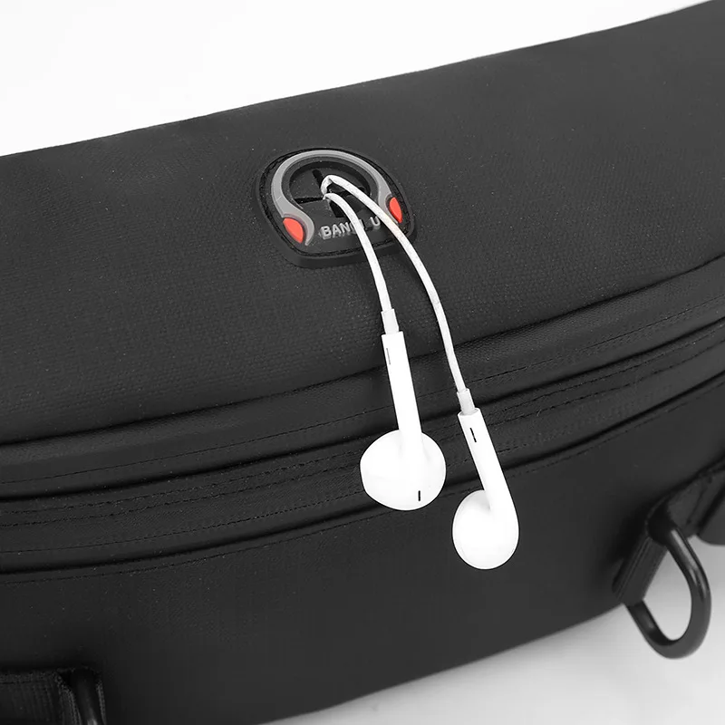 Bolsa de pecho deportiva para acampar para hombre, bolso de hombro tipo bandolera portátil para ciclismo, correr, aparejos de pesca al aire libre, riñonera para senderismo y caza - imagen 5