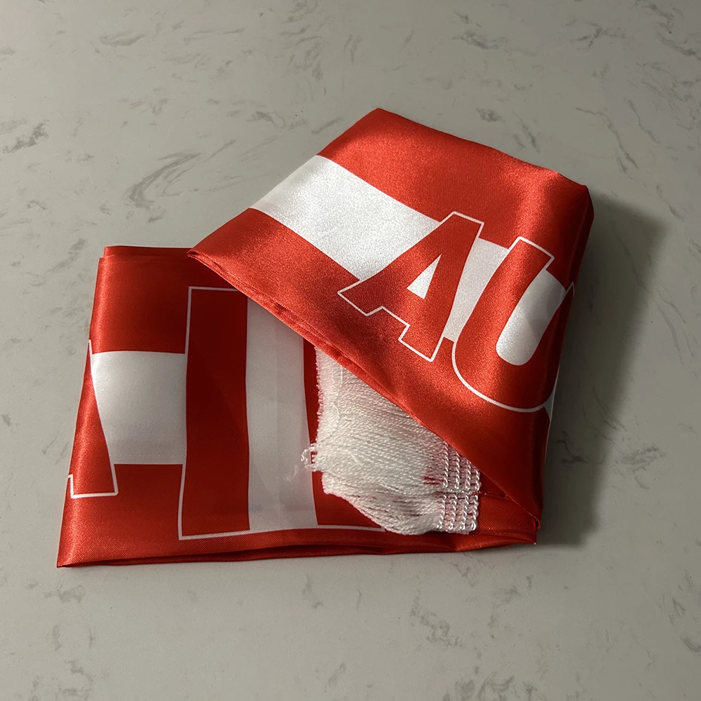 Bufanda Austria doble cara satén estampada con borlas - imagen 5