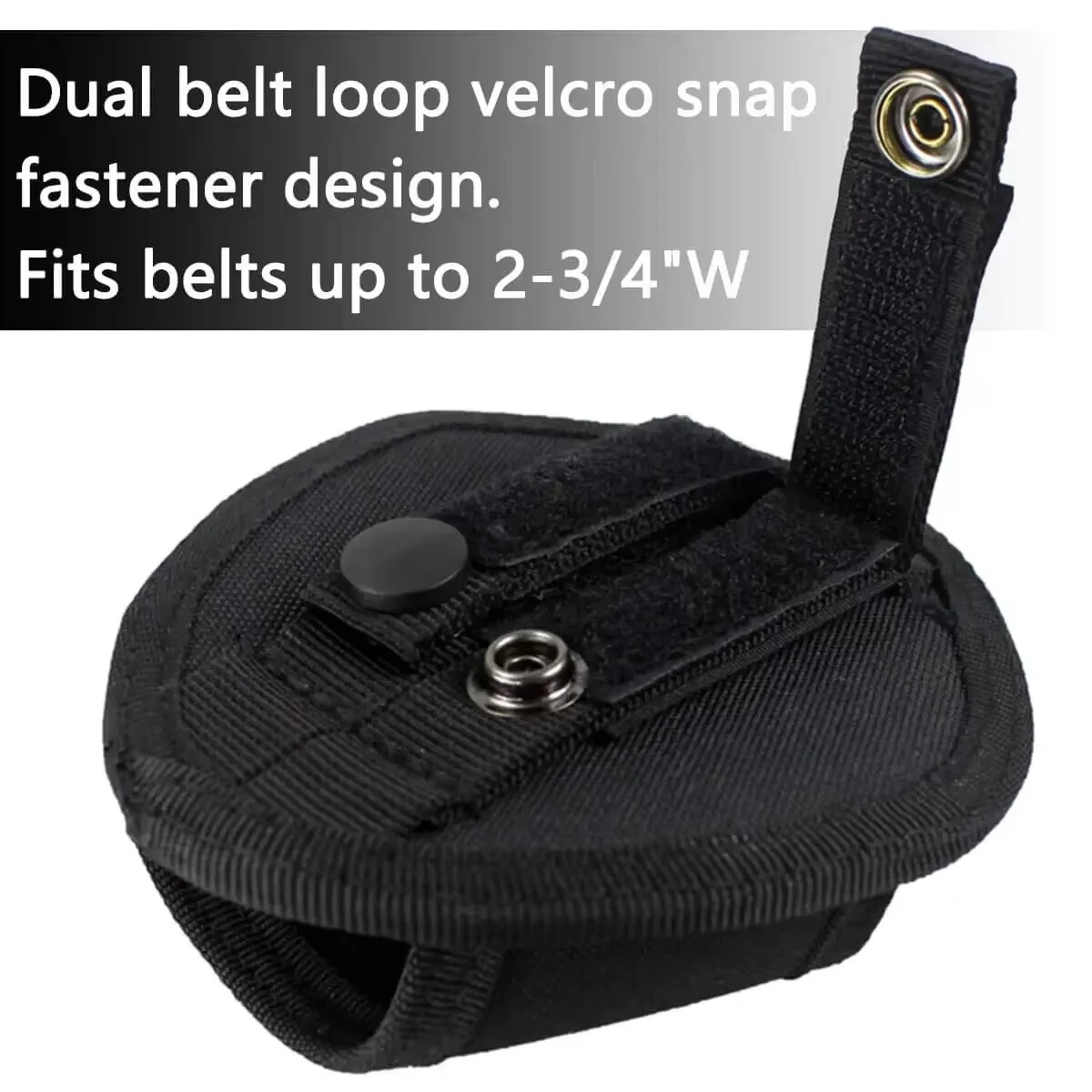 DIZETION Funda táctica para esposas, bolsillos para la cintura de oficial, bolsa de accesorios de seguridad, se adapta a cinturón de servicio de 2 pulgadas, parte superior abierta, tracción rápida - imagen 5