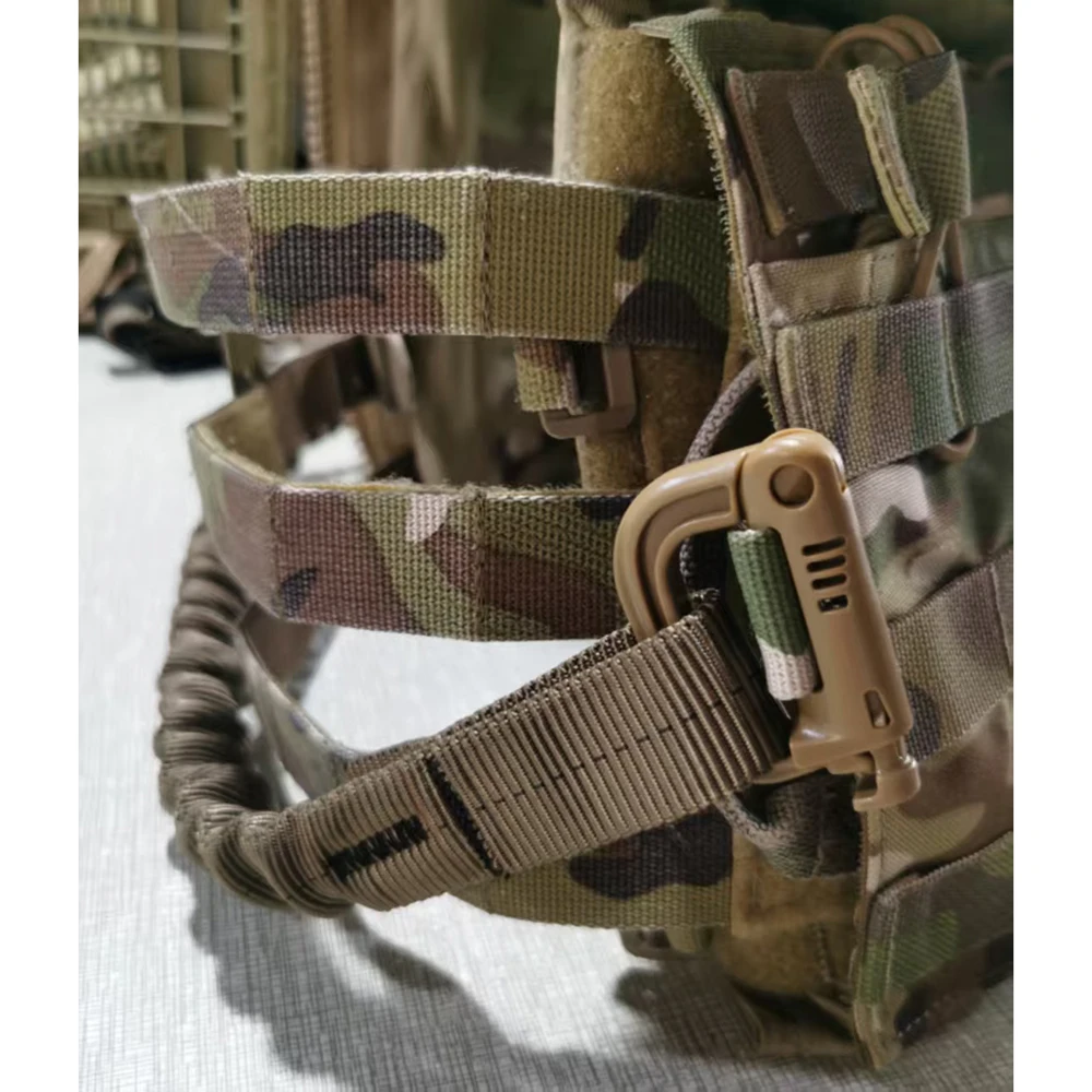 Deportes de caza al aire libre entusiastas militares táctico doble hebilla cuerda elástica armas captura anillo fijo lanzador fijo - imagen 5