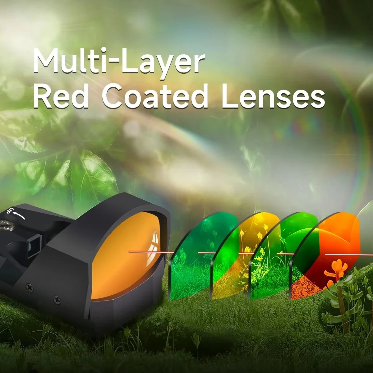 Mini mira táctica de punto rojo 1x30, mira de punto rojo abierta de 1x30mm, óptica de caza 3MOA, mira para Rifle Reflex Airsoft con marcas completas - imagen 3