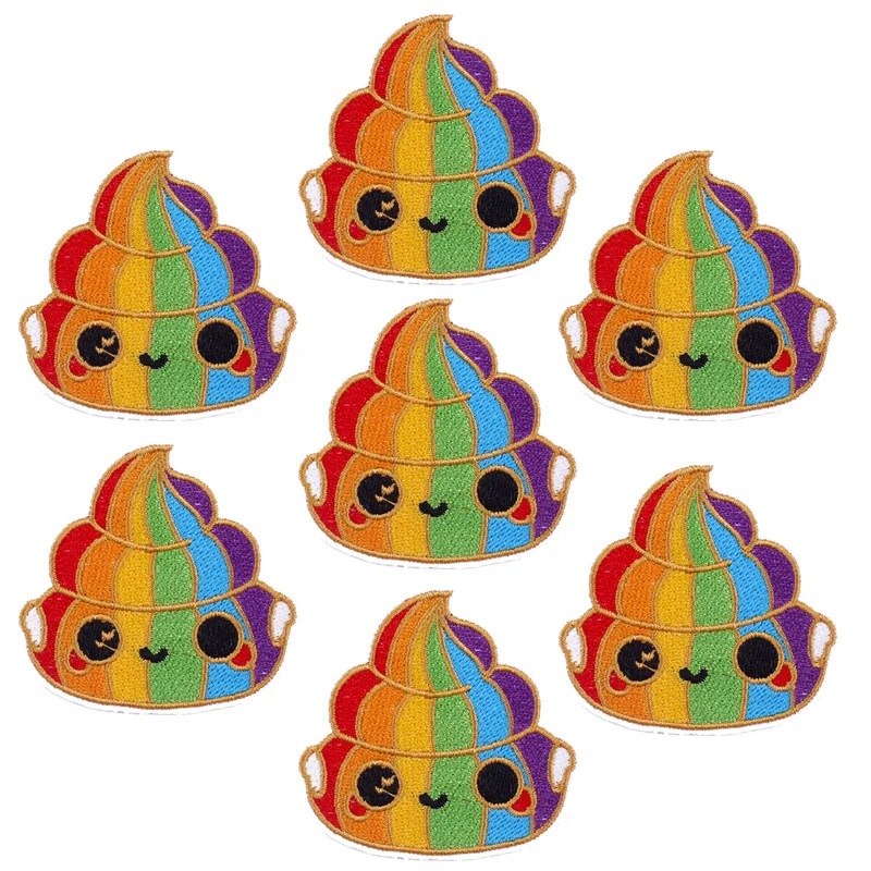 Parches bordados de pato de Anime para ropa, parche Fusible para planchar, pegatinas de perro, 10 piezas, venta al por mayor - imagen 3