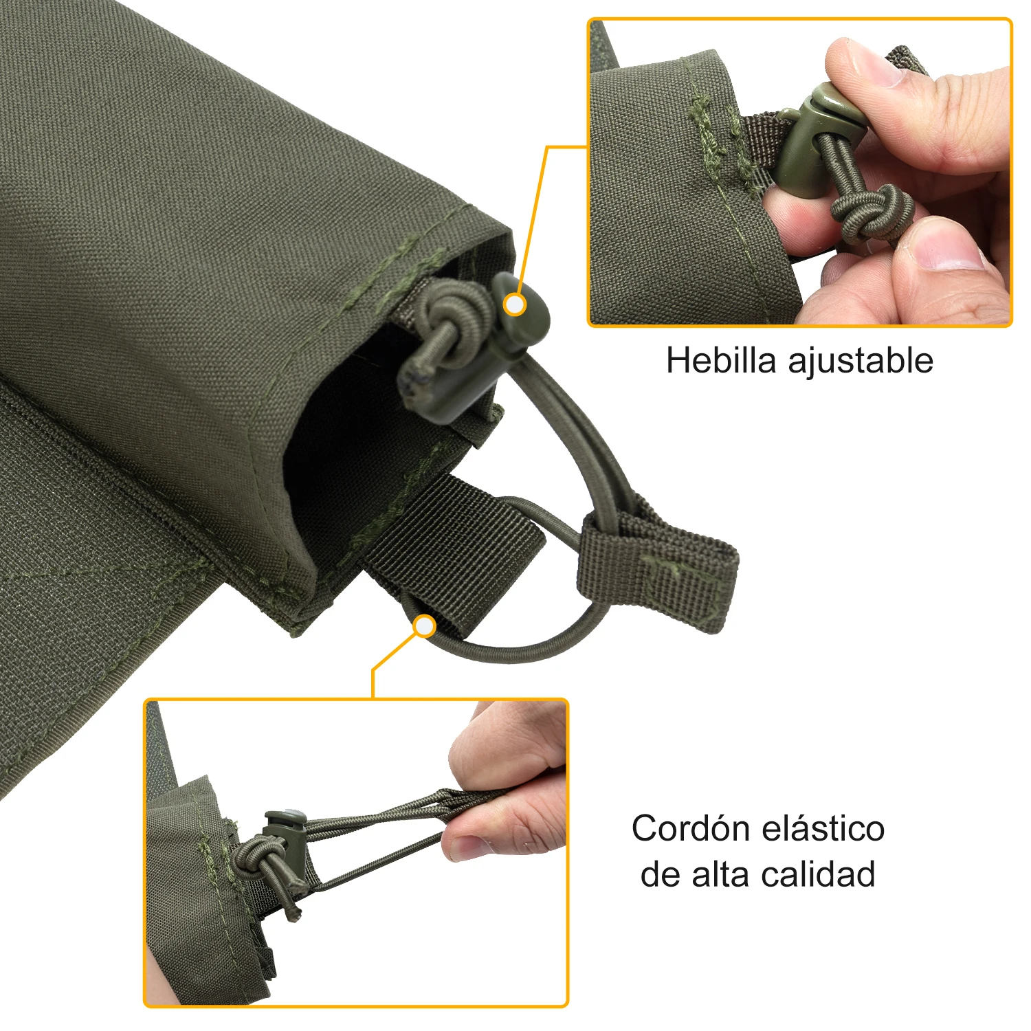 IDOGEAR-bolsa de Radio táctica, expansor de alas, soporte para Walkie Talkie, gancho y bucle, camo 3317-D - imagen 5