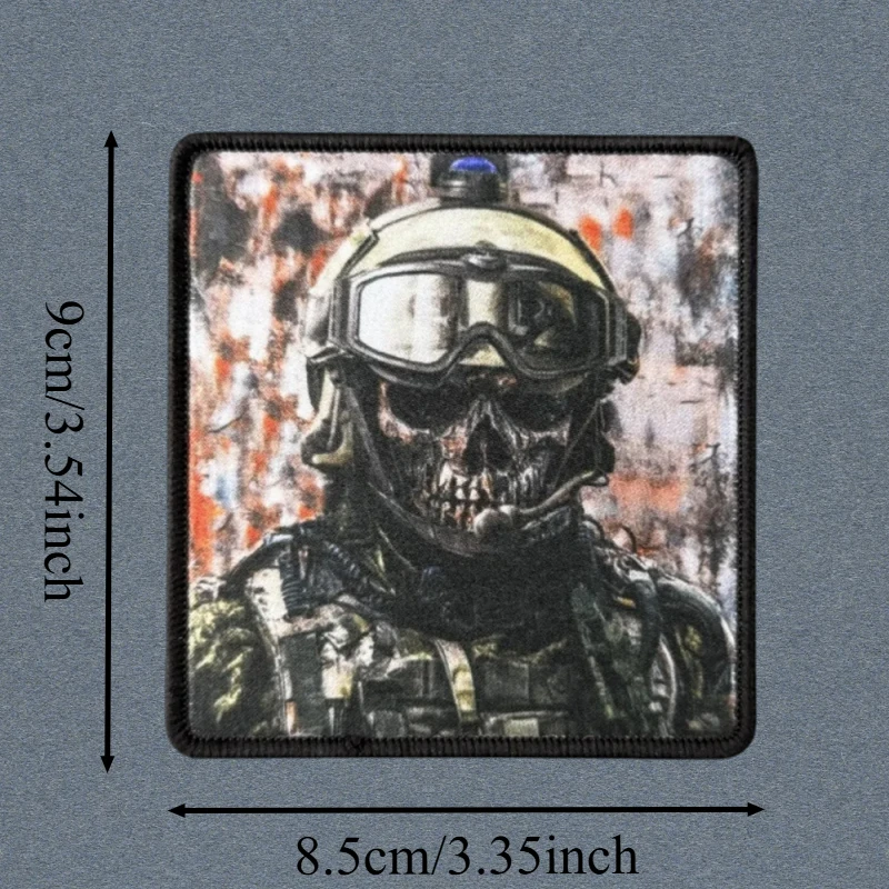 "Black Walker" Printing Patch Tactical Vest Hook and Loop Morale Badge Backpack Decorative Stickers Armband Patches for Clothing - imagen 3