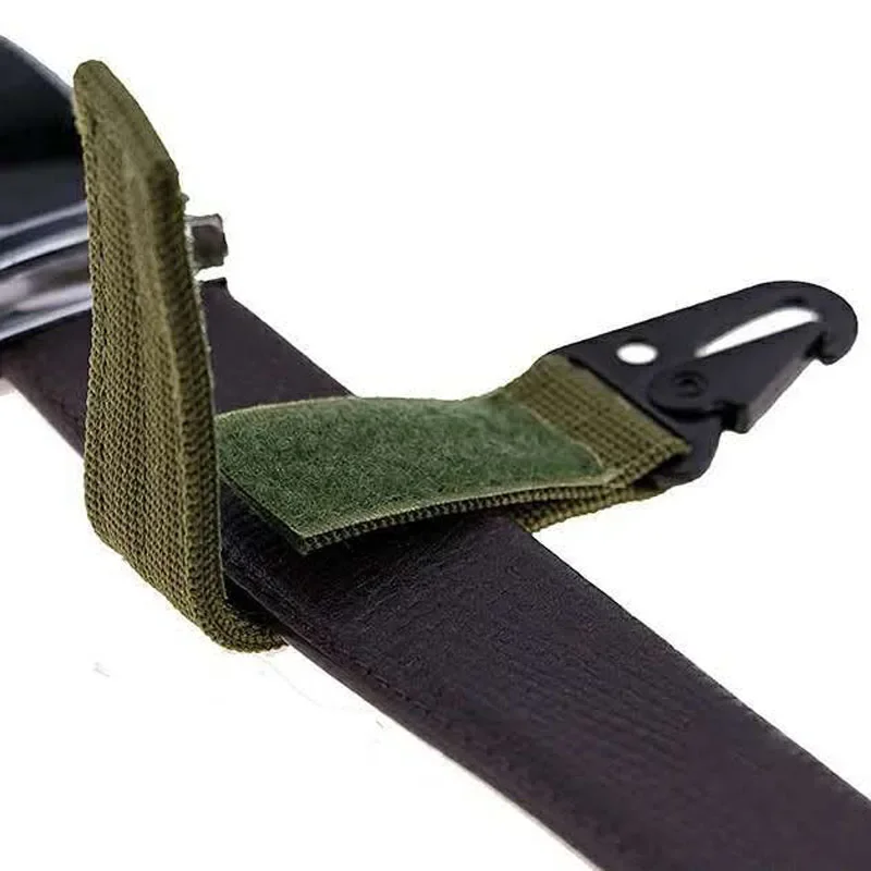 Llavero táctico con cinta de nailon para entusiastas, gancho multifunción para montañismo, Olecranon, hebilla colgante Molle - imagen 3