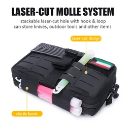 Riñonera táctica MOLLE corte láser – Bolsa EDC organizadora