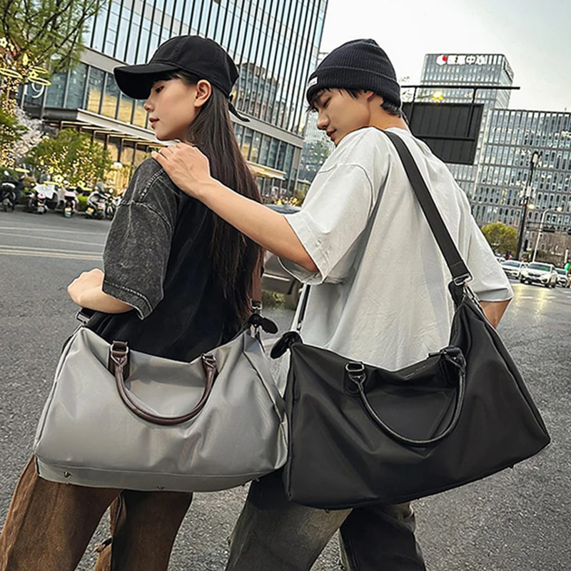 Bolso de hombro tipo bandolera para gimnasio y Fitness deportivo, bolso de equipaje para Yoga al aire libre de gran capacidad, bolso de viaje multifuncional para viaje corto - imagen 4