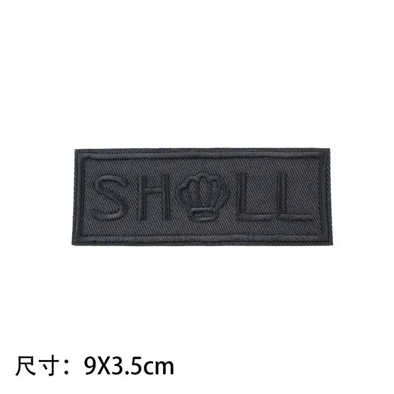 Parches bordados para planchar ropa, insignias de letras múltiples, 5 piezas, apliques de tela, pegatinas de reparación de ropa, zapatos, sombrero - imagen 5