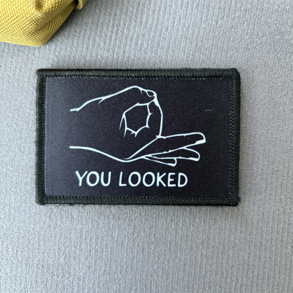 You look OK moral parches tácticos divertidos, I'm Broken I'm OK, parche impreso de gancho y bucle, insignia militar, brazalete, pegatinas de mochila - imagen 4