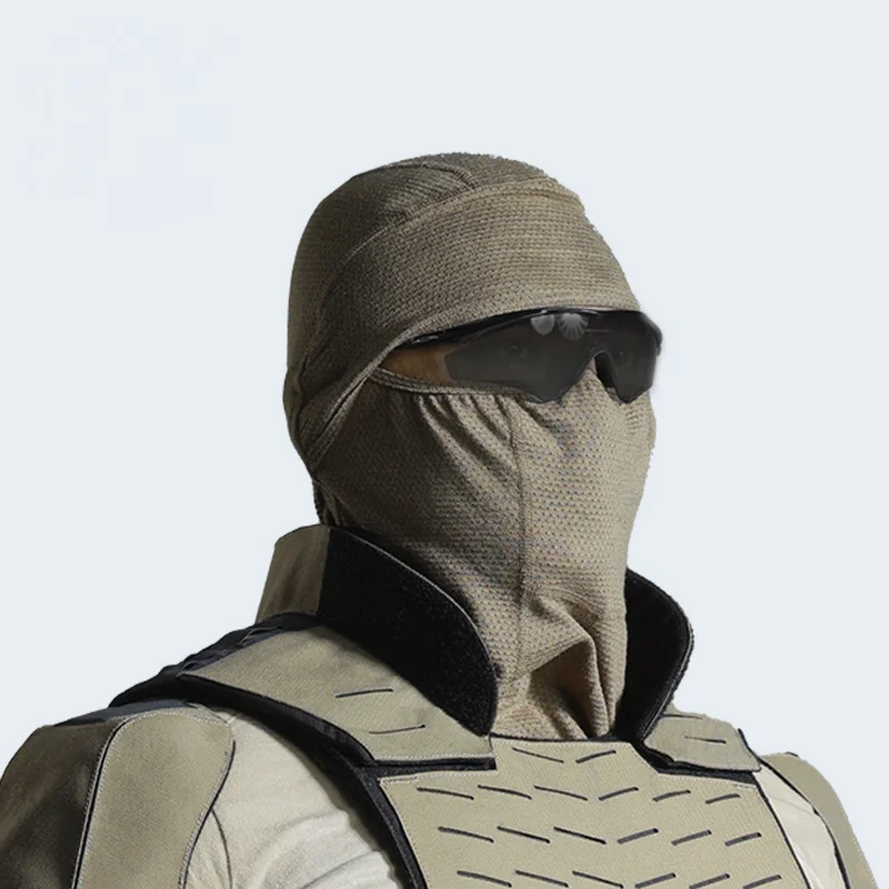 Máscara táctica protectora de combate transpirable, equipo de cabeza ignífugo de patrulla de servicio especial al aire libre, absorbente de sudor - imagen 3