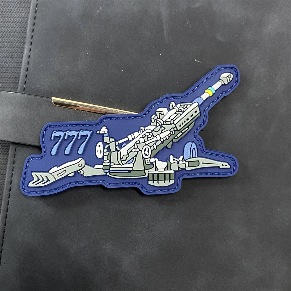 Parches de insignia de moral táctica del ejército de Ucrania, Obús M777, militar, militar, gancho y bucle, PVC, 3D, mochila de guerra, sombrero, emblema - imagen 4