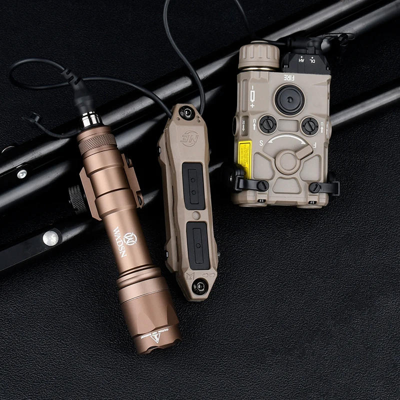 WADSN-luz estroboscópica LED blanca para caza, linterna láser de plástico de nailon OGL IR, rojo, verde, azul, M300, M600, con interruptor de presión - imagen 3