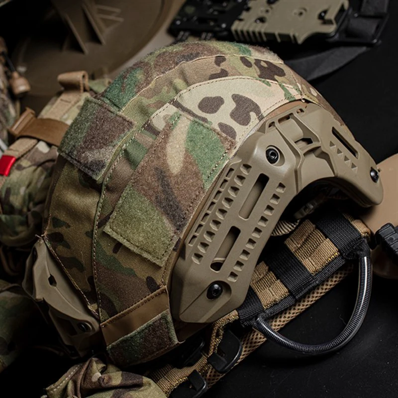 Cubierta de casco táctico para cascos de caza MK Hlemet Airsoft, tela ligera y transpirable de liberación rápida - imagen 2