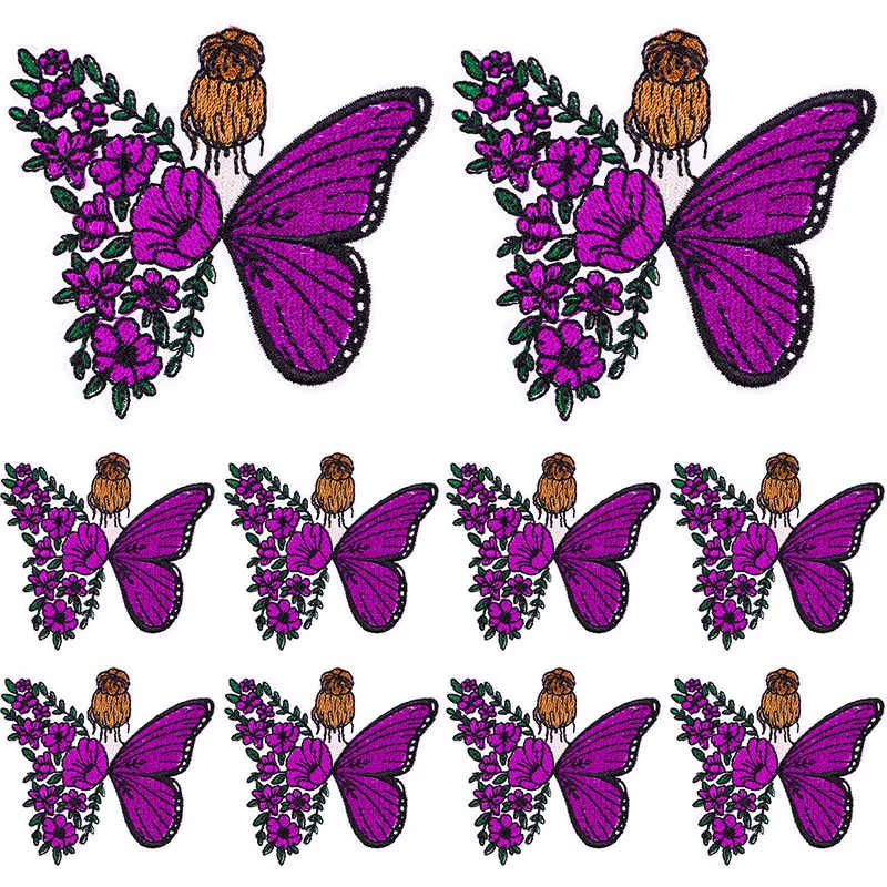 Parche bordado mariposa para mochila o chaleco táctico - imagen 4