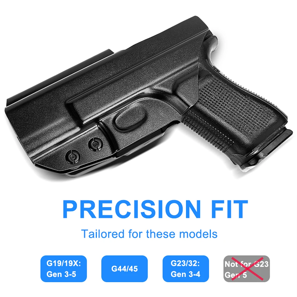 Fundas tácticas IWB, funda para pistola, funda para pistola de transporte oculta, funda para cinturón, pistola de extracción rápida Glock 17 19x 23 32 - imagen 4