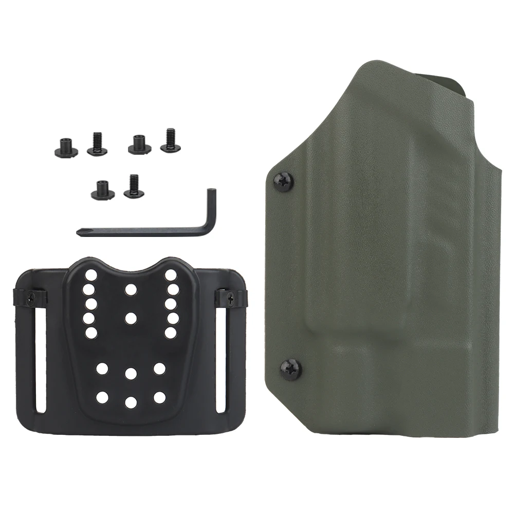 Funda táctica ligera Kydex Glock G17 G19 9mm .40 con linterna X300U, soporte para pistola, bolsa para pistola OWB, pretina Airsoft - imagen 2