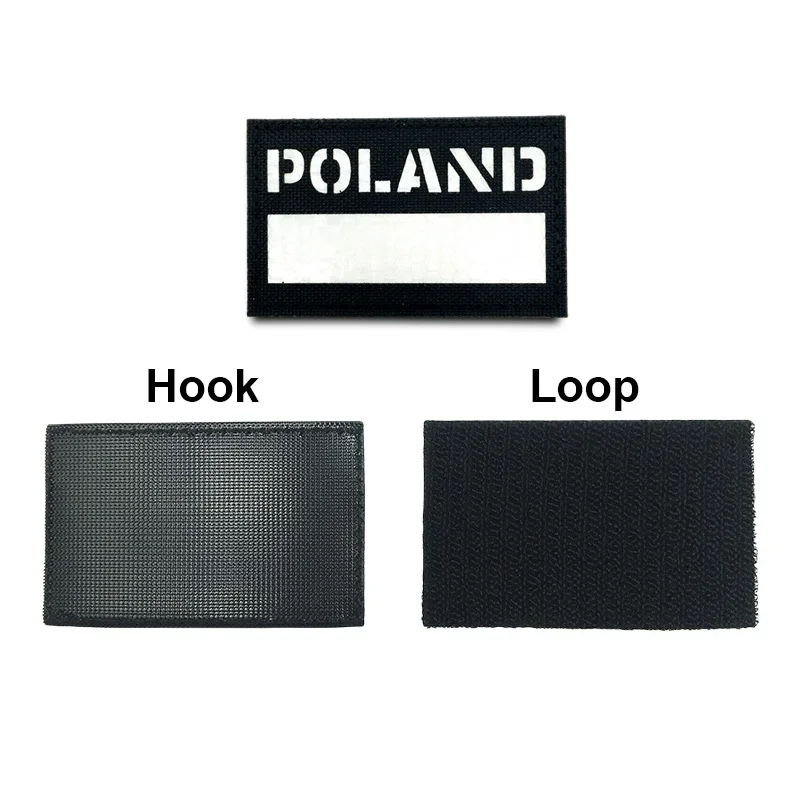 Parches tácticos 3D, insignia reflectante IR en mochila, chaleco, ropa, emblemas de corte láser, gancho y bucle, equipo para exteriores - imagen 3