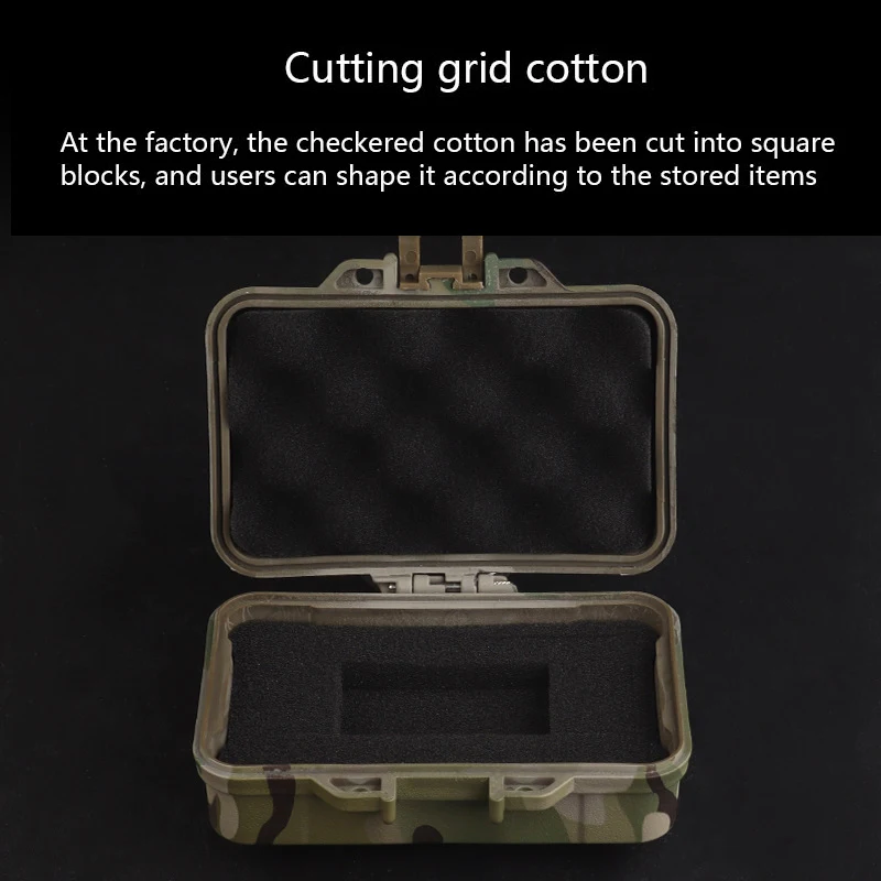 Caja de almacenamiento de equipos (9,8*5,8 cm), forro de esponja de tres capas, orificio de bloqueo frontal, almacenamiento de gran capacidad - imagen 4