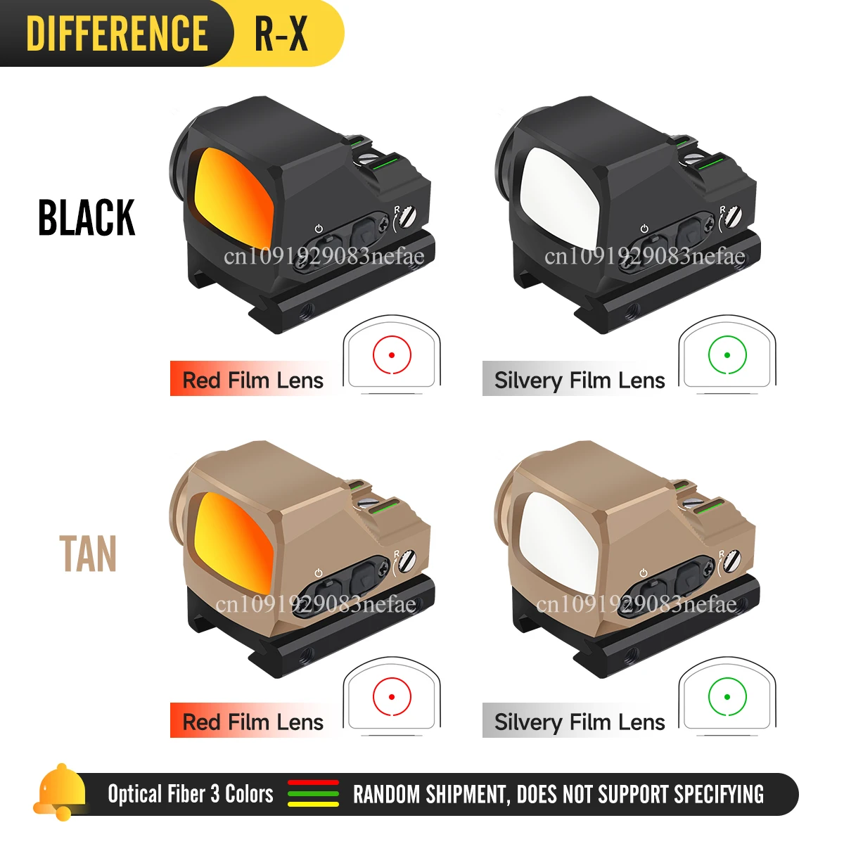 Mira de caza R-X Red Dot equipada con función de apagado automático, para mira telescópica táctica Glock - imagen 3