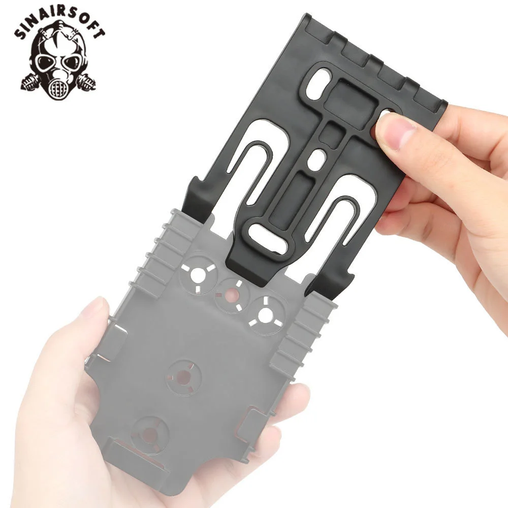 Juego de hebilla de liberación rápida táctica para pistola de tiro de Paintball, accesorios de Base de adaptador de tirador rápido, caza - imagen 5