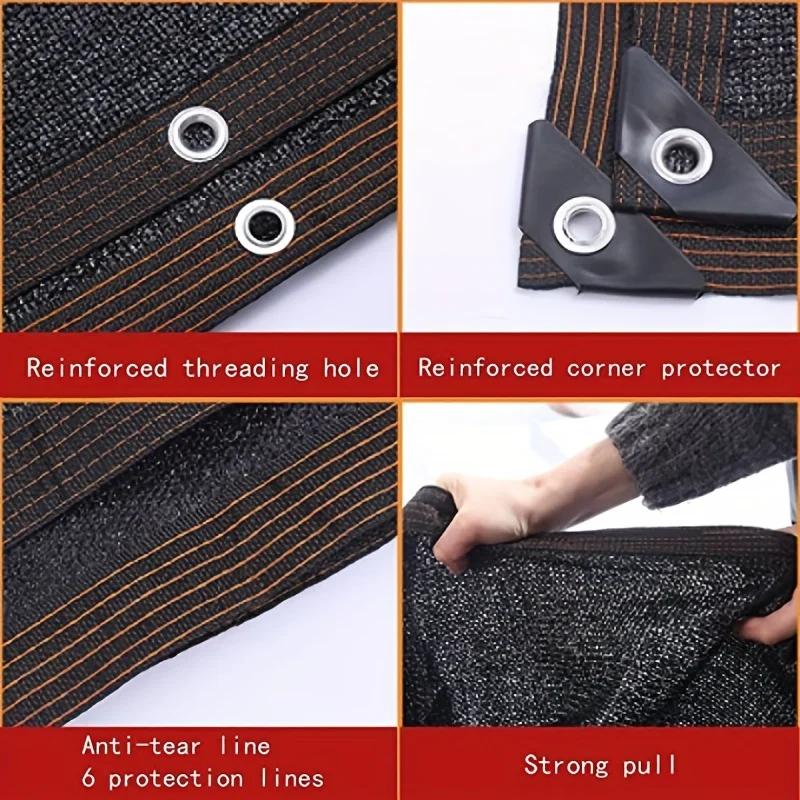 Vela parasol personalizada grande Samll 3m * 5 6 8 10 12 4 5x6x6x8m sombrillas protección Uv refugio solar vela de tela para plantas invernadero - imagen 5