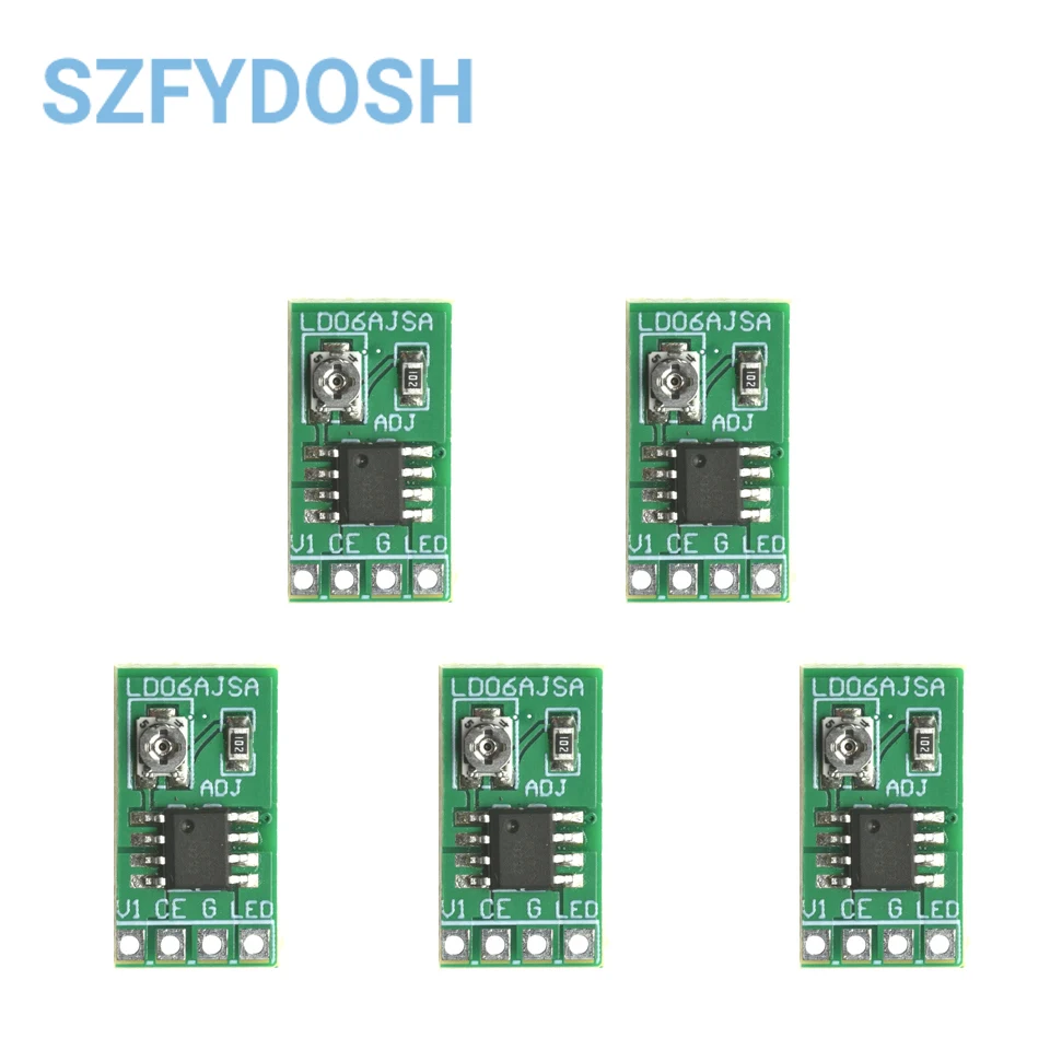 5 uds 30-1500MA controlador LED de corriente constante ajustable DC 3,3 V 3,7 V 4,2 V 5V Placa de Control PWM módulo de potencia Buck