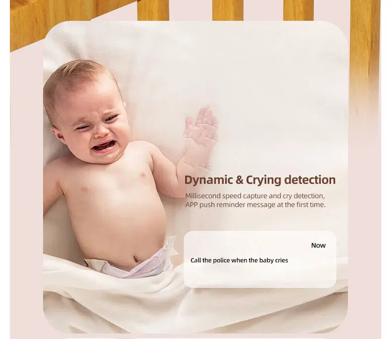 Dispositivo inteligente para el cuidado del bebé C11, 2 millones de HD, aplicación remota para teléfono móvil, Control, grabación de fotos, monitoreo y reproducción de música - imagen 4