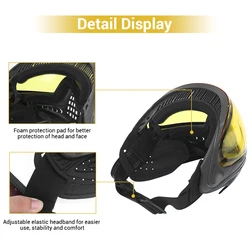 FMA F1 Mascarilla protección facial paintball con gafas antiniebla