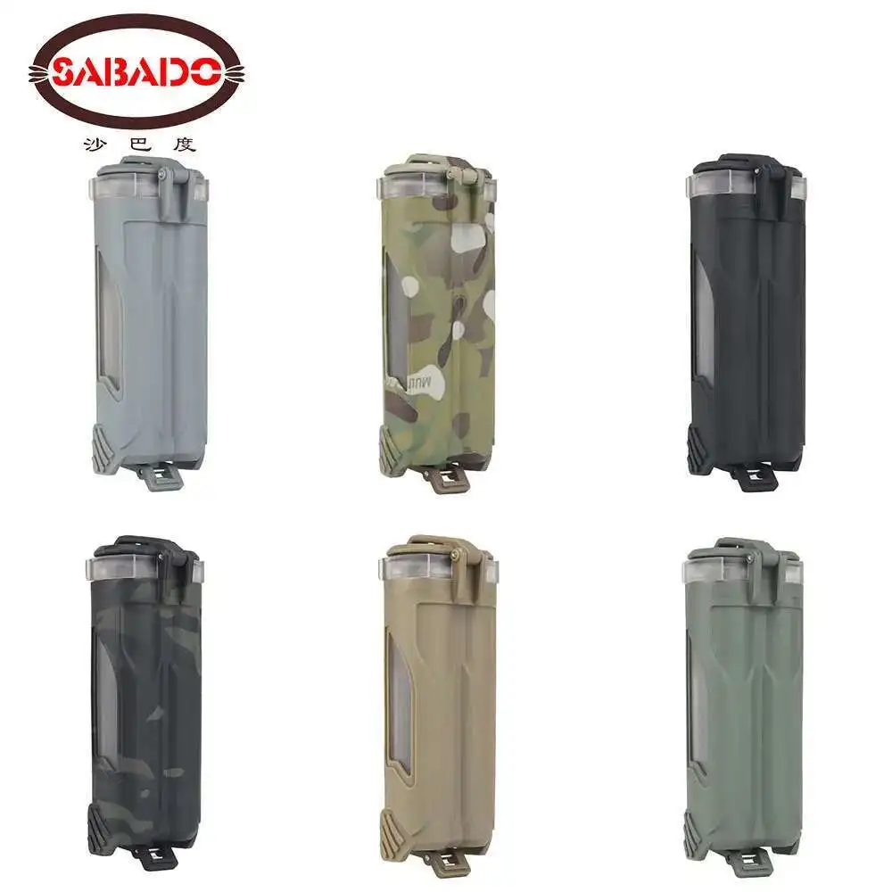 Sistema MOLL de retención de caja táctica Compatible con almacenamiento de batería 18650 CR123 AA/AAA, accesorios militares de Paintball para caza