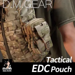 Bolsa táctica MOLLE EDC para Airsoft, caza, camping y exteriores