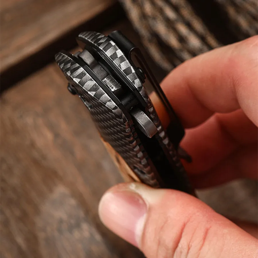 Cuchillo plegable de acero inoxidable para exteriores, cuchillo para fruta, cuchillo pequeño multiusos, portátil, alta dureza, cuchillo de supervivencia para acampar - imagen 3