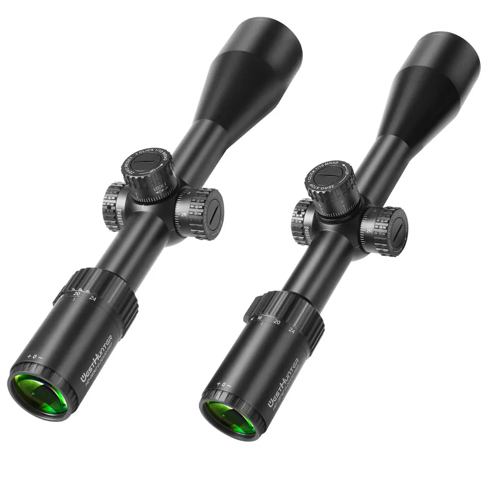 Mira telescópica de caza WestHunter HD Gen2 6-24x50 FFP, primer plano Focal, mira telescópica de largo alcance, reinicio cero o miras tácticas de parada cero - imagen 4