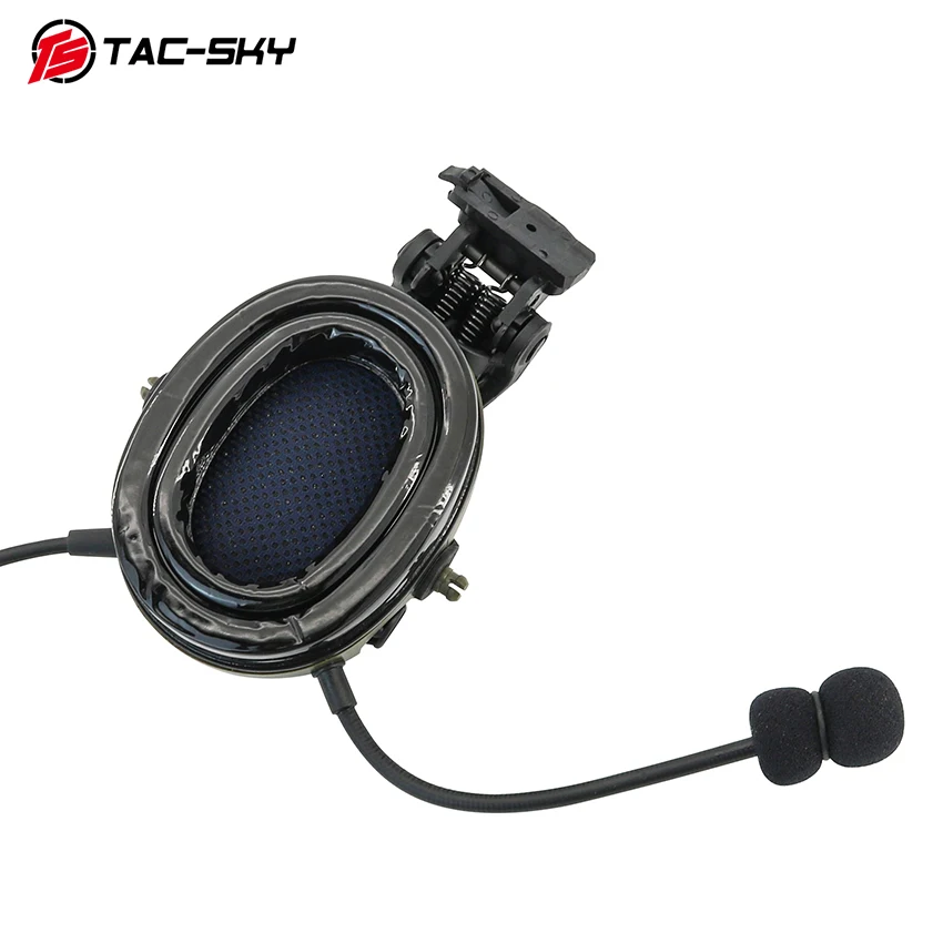 Auriculares tácticos de comunicación Unilateral (sin reducción de ruido) con adaptador de riel de arco táctico U94 Ptt para Radio Baofeng - imagen 4