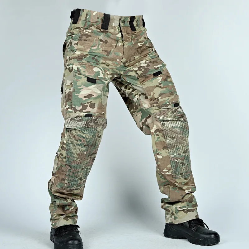 Uniforme táctico militar, traje de camuflaje para exteriores, ropa de caza, camisas de combate, pantalones Cargo, entrenamiento, conjuntos de Paintball Airsoft - imagen 4