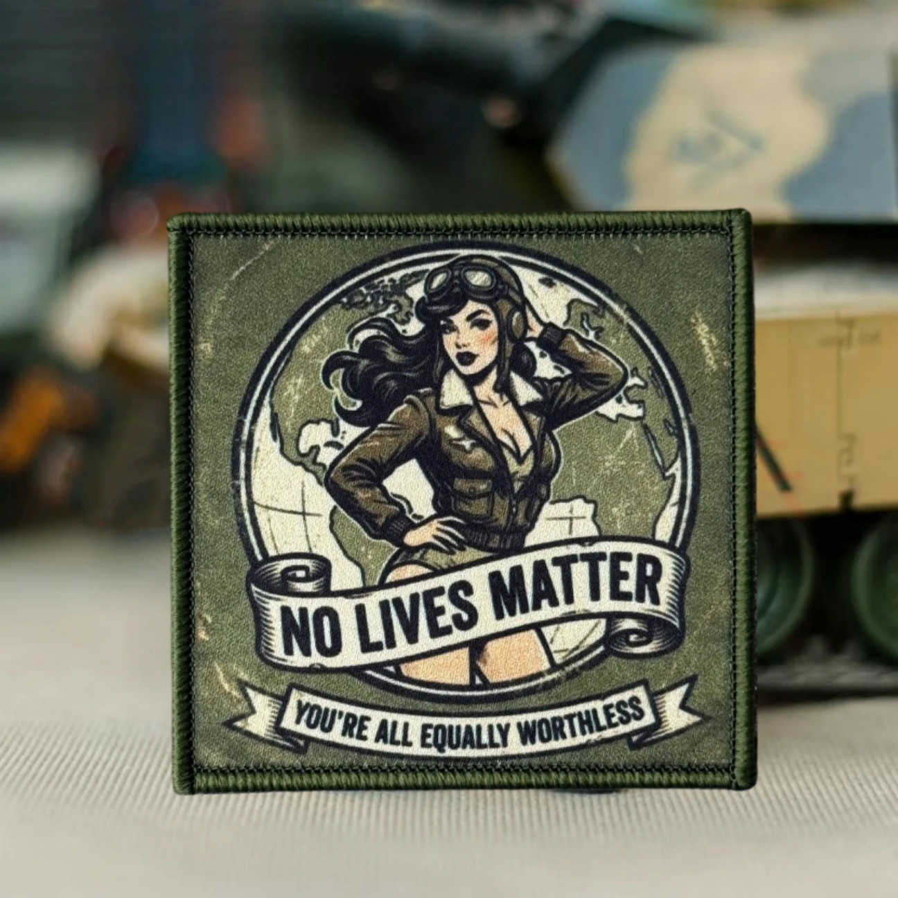 No vidas importa, eres todos, parche táctico de moral igualmente sin problemas, pegatina para mochila del ejército militar, parches impresos con gancho y bucle - imagen 5