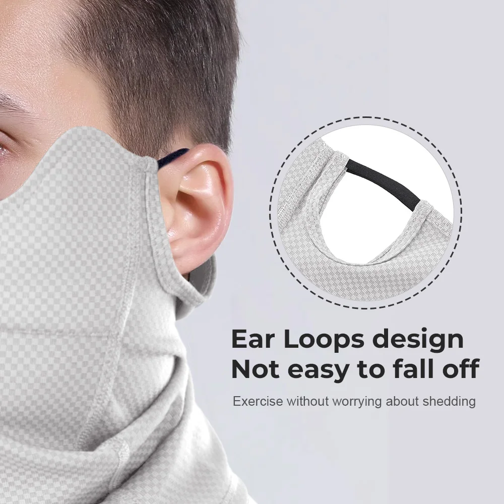 Máscaras faciales deportivas, media máscara transpirable, cubierta facial fresca, bufanda Anti-UV para senderismo, Bandana para correr al aire libre, bicicleta táctica de verano - imagen 3