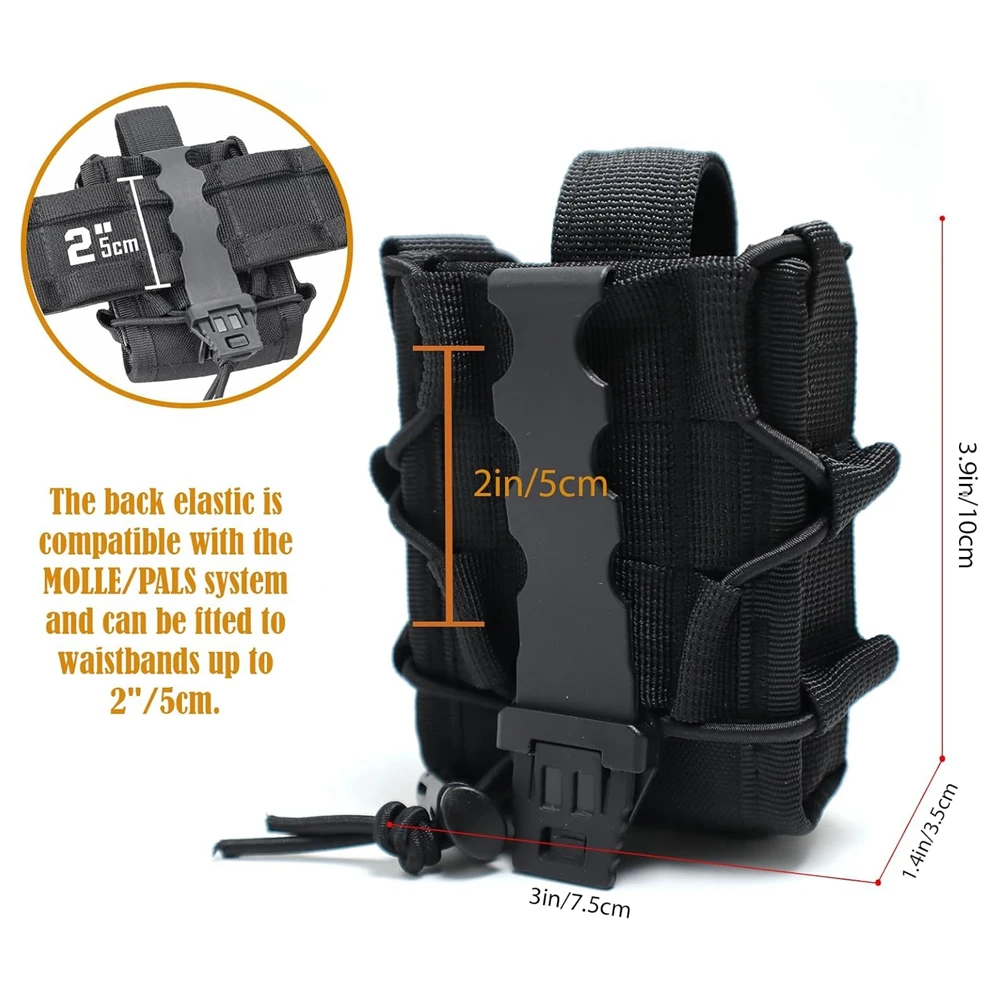 Funda táctica MOLLE para esposas de nailon resistente, cinturón - imagen 4