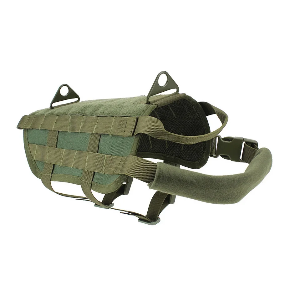 K9 Entrenamiento táctico Arnés para perros Caza Molle V-elcro Chaleco Packs Abrigo 4 colores XS-XL - imagen 3