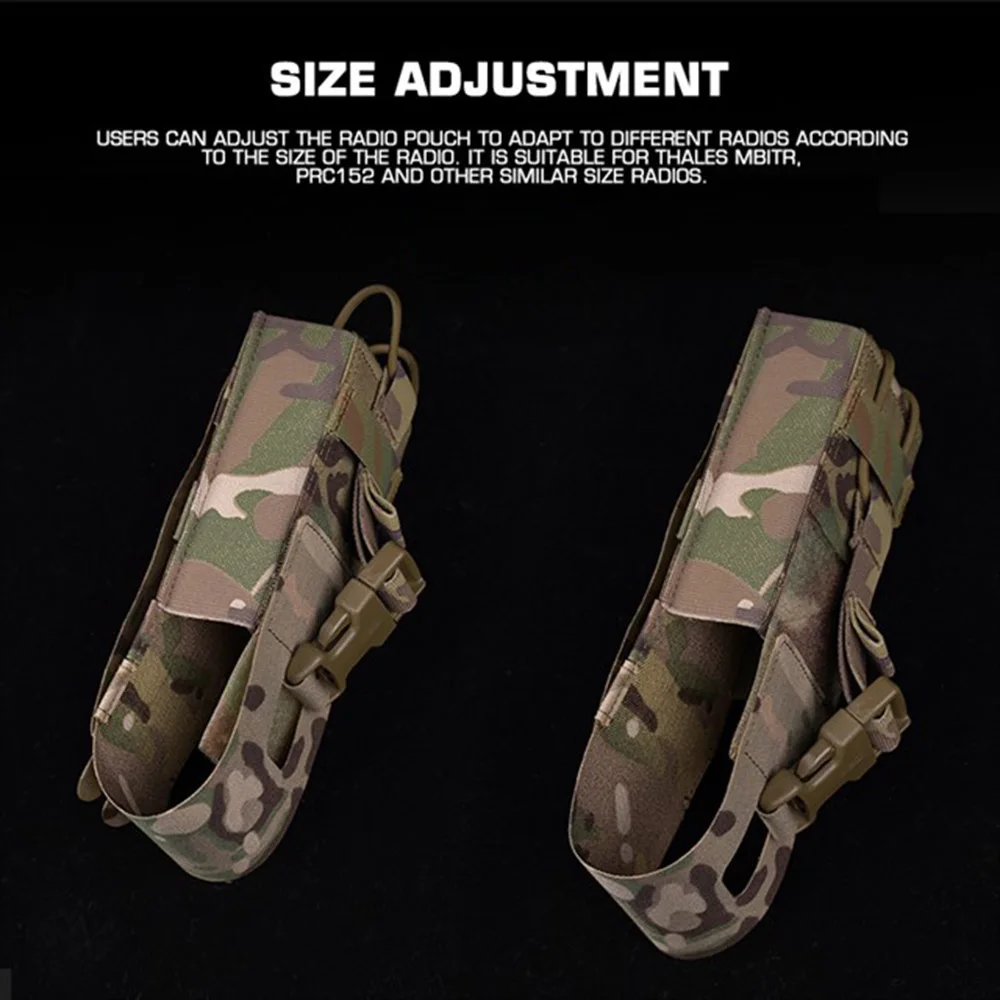 Bolsa táctica ligera Universal para Radio, chaleco para exteriores, bolsa de herramientas Molle, bolsa para walkie-talkie, bolsa protectora para Radio - imagen 5
