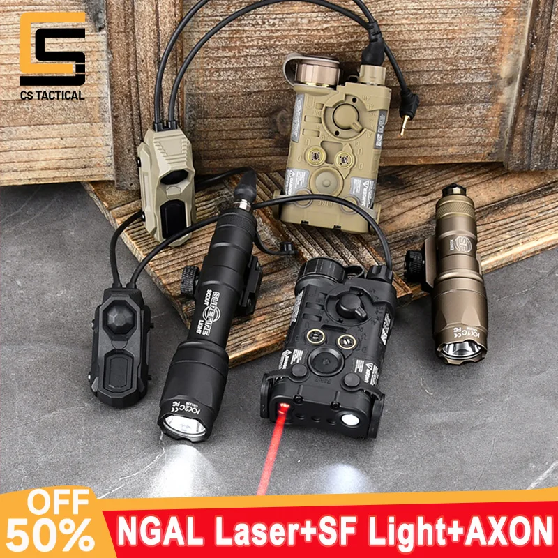 CS Tactical Linterna M300 NGAL-L3 con Láser Verde