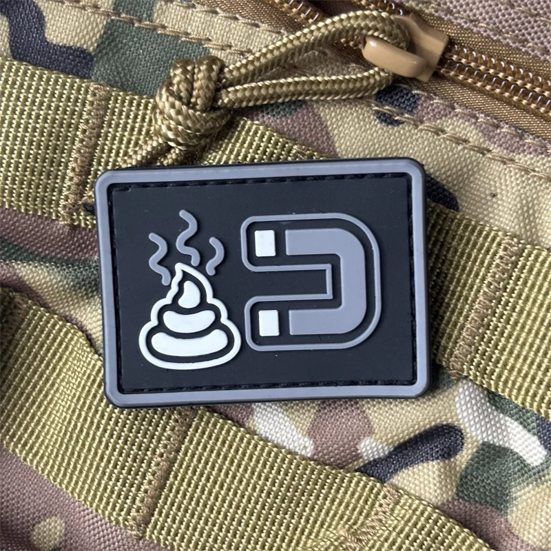 Parche táctico Fuuny 3D de PVC para ropa, insignia de moral militar, parches con gancho, pegatinas para mochila, brazalete - imagen 3