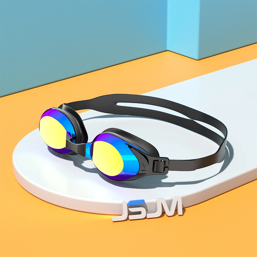JSJM nuevas gafas de natación para adultos, lentes de protección UV antiniebla, gafas de natación ajustables de silicona profesionales para hombres y mujeres, Unisex - imagen 5