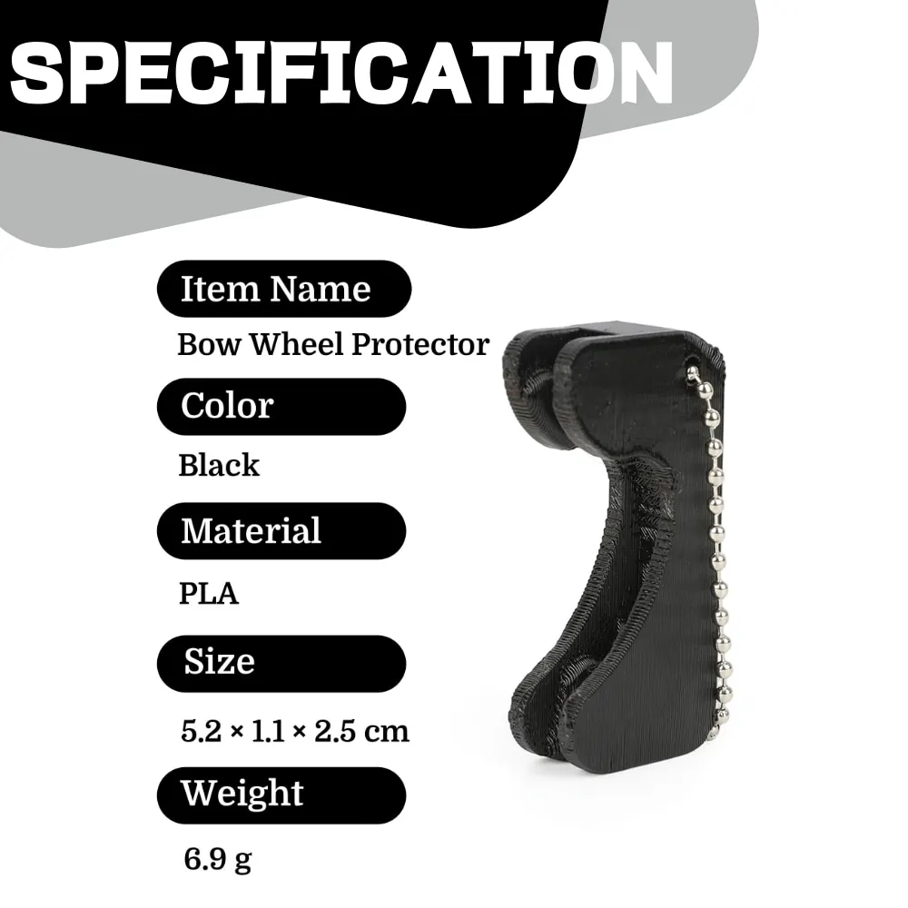 Protector de rueda de polea de arco compuesto de tiro con arco, PLA, multicolor, duradero, objetivo de tiro, accesorios de arco compuesto de caza - imagen 2