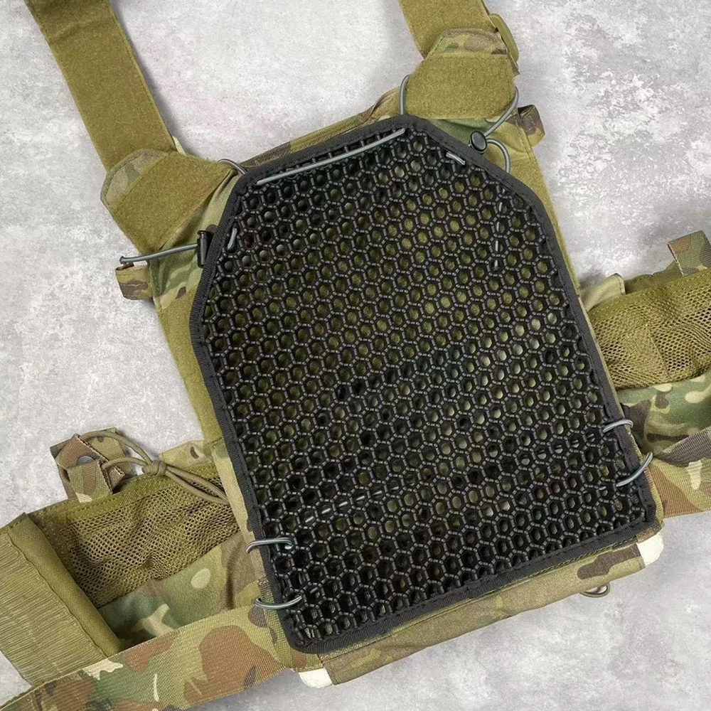 1 par de almohadillas de refrigeración transpirables con forro de cojín no inflable, almohadilla de disipación de calor para chalecos tácticos, mochilas - imagen 3