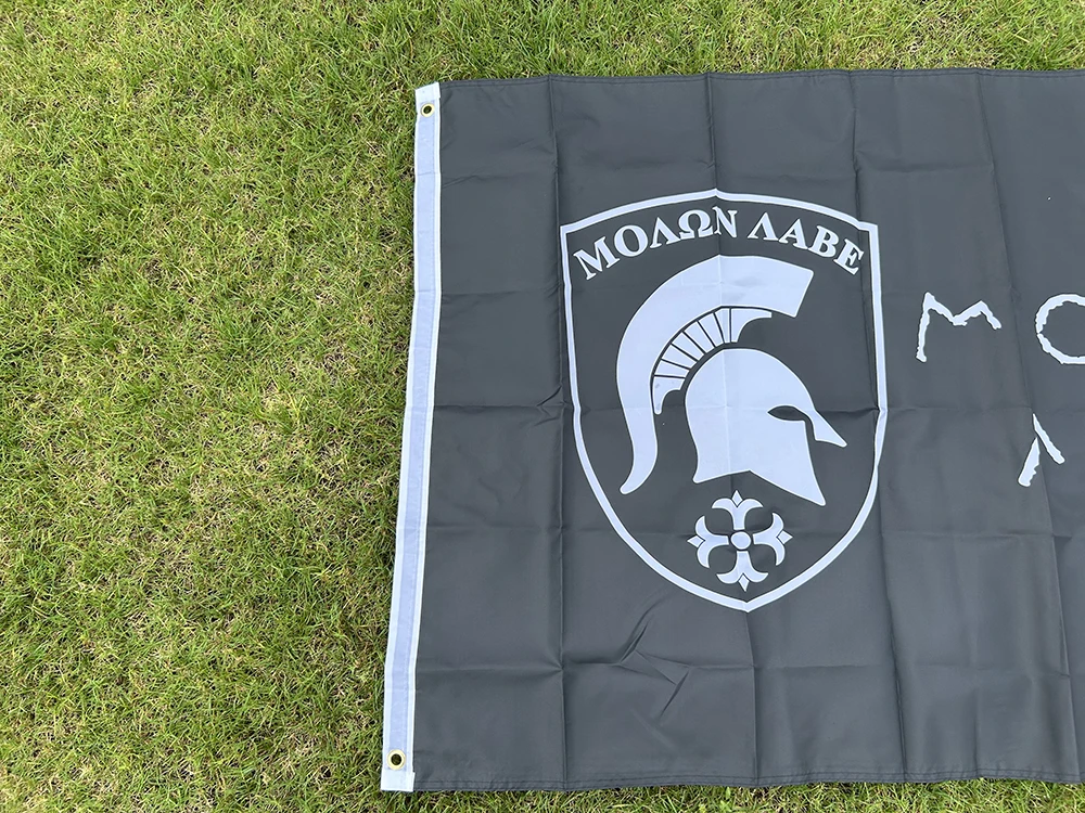 BANDERA SKY 90x150cm Bandera Molon Labe Gonzales Banderas espartanas Decoración Garaje Artículos de decoración del hogar Bandera interior al aire libre - imagen 3