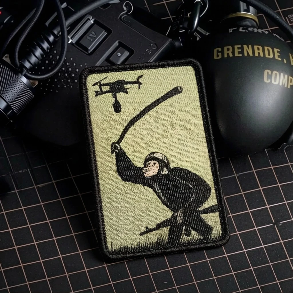 Parche táctico animal estampado – insignia moral con gancho y bucle